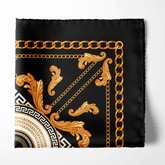 W21- KEY OF ROME SILK POCKET SQUARE (Gentleman's Gem Edition)